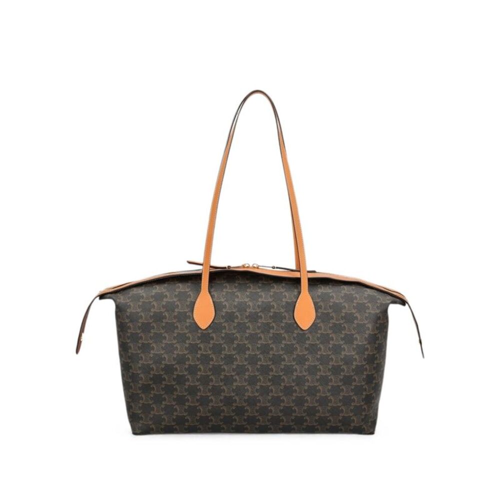 Celine Women Triomphe Canvas Large Duffle Bag